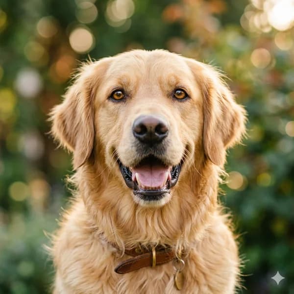 portrait de golden retriever